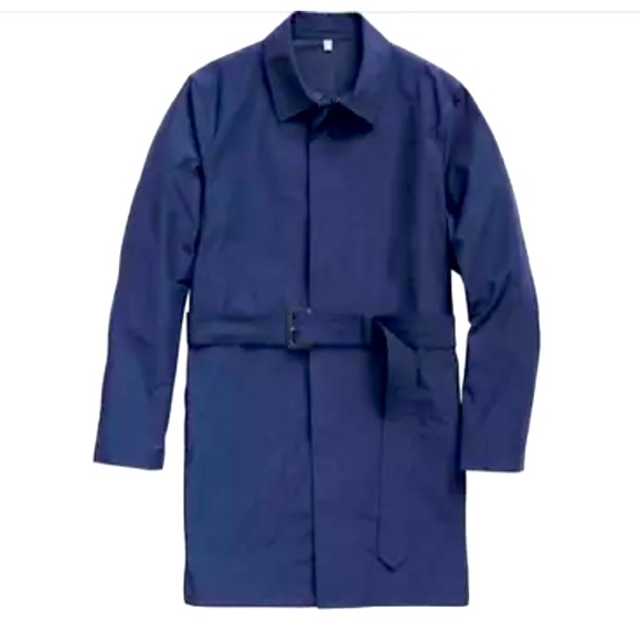 Mens Medium Bonobos Navy Rain Jacket 